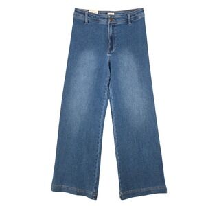 Z Supply Rilynn Wide Leg Denim Trousers Vintage Indigo Size 28 NWT